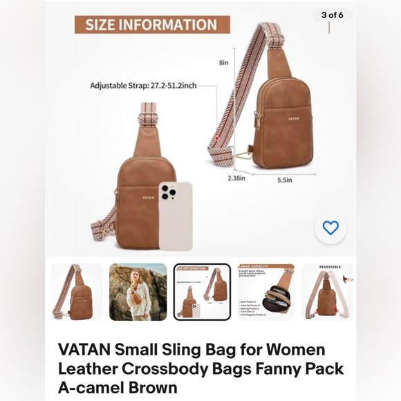 Vatan Crossbody Sling Bag - Picture 3 of 3